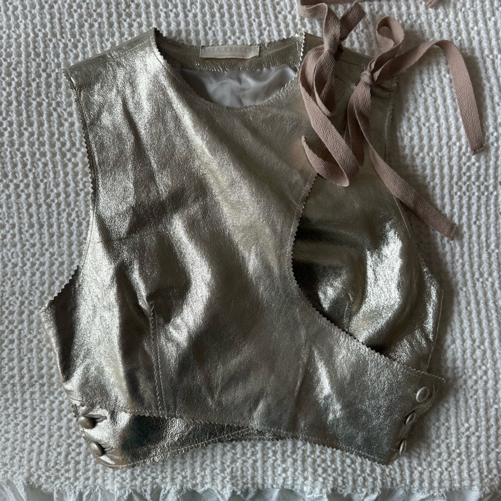 Ulla Johnson Leather Gold Tank